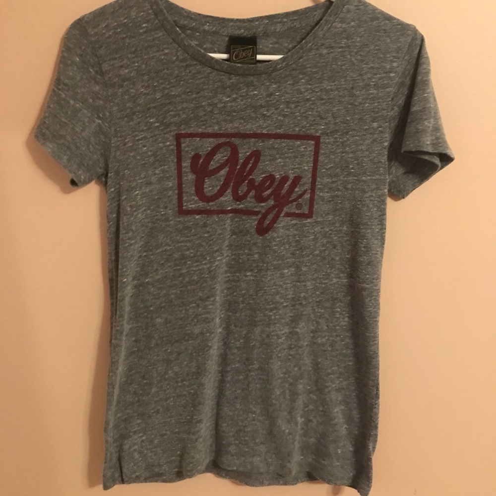 Gray Obey shirt